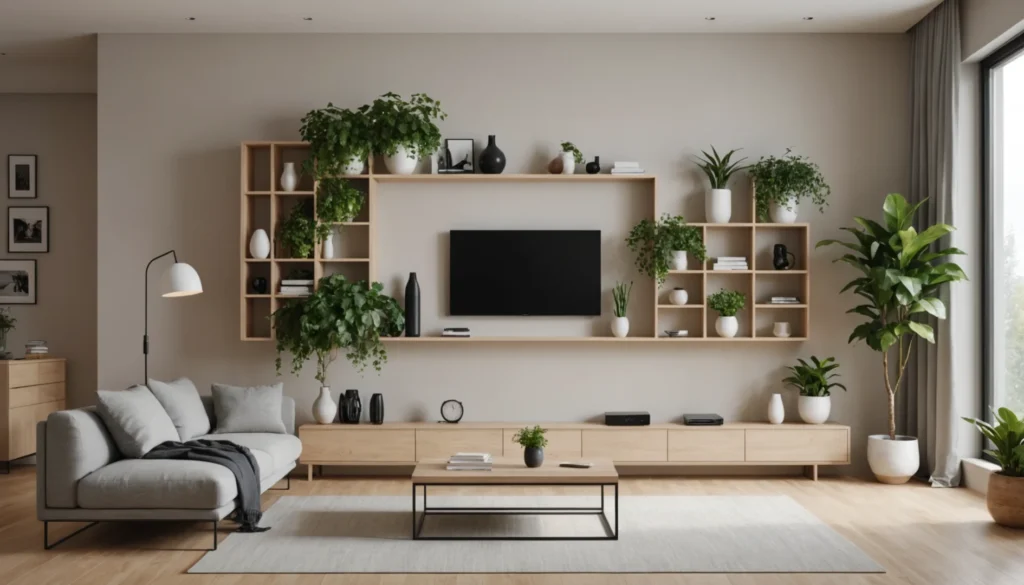 étagère murale plante