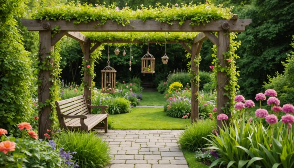 idées de décoration en bois pour le jardin