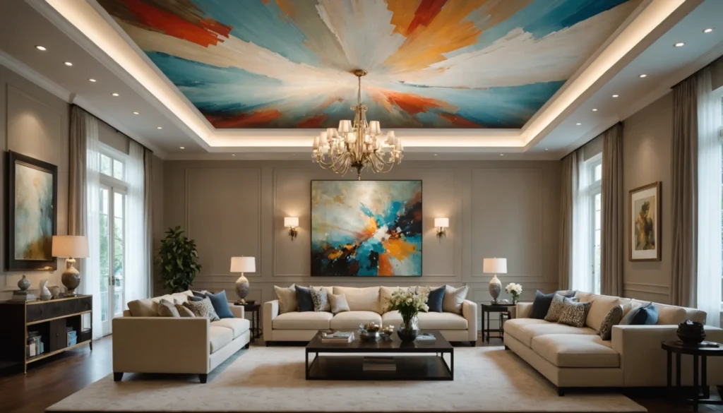 idées de décoration pour hauts plafonds