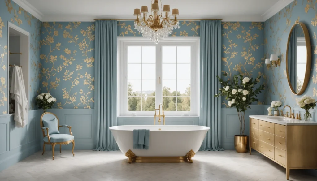 les plus beaux papiers peints pour la salle de bain